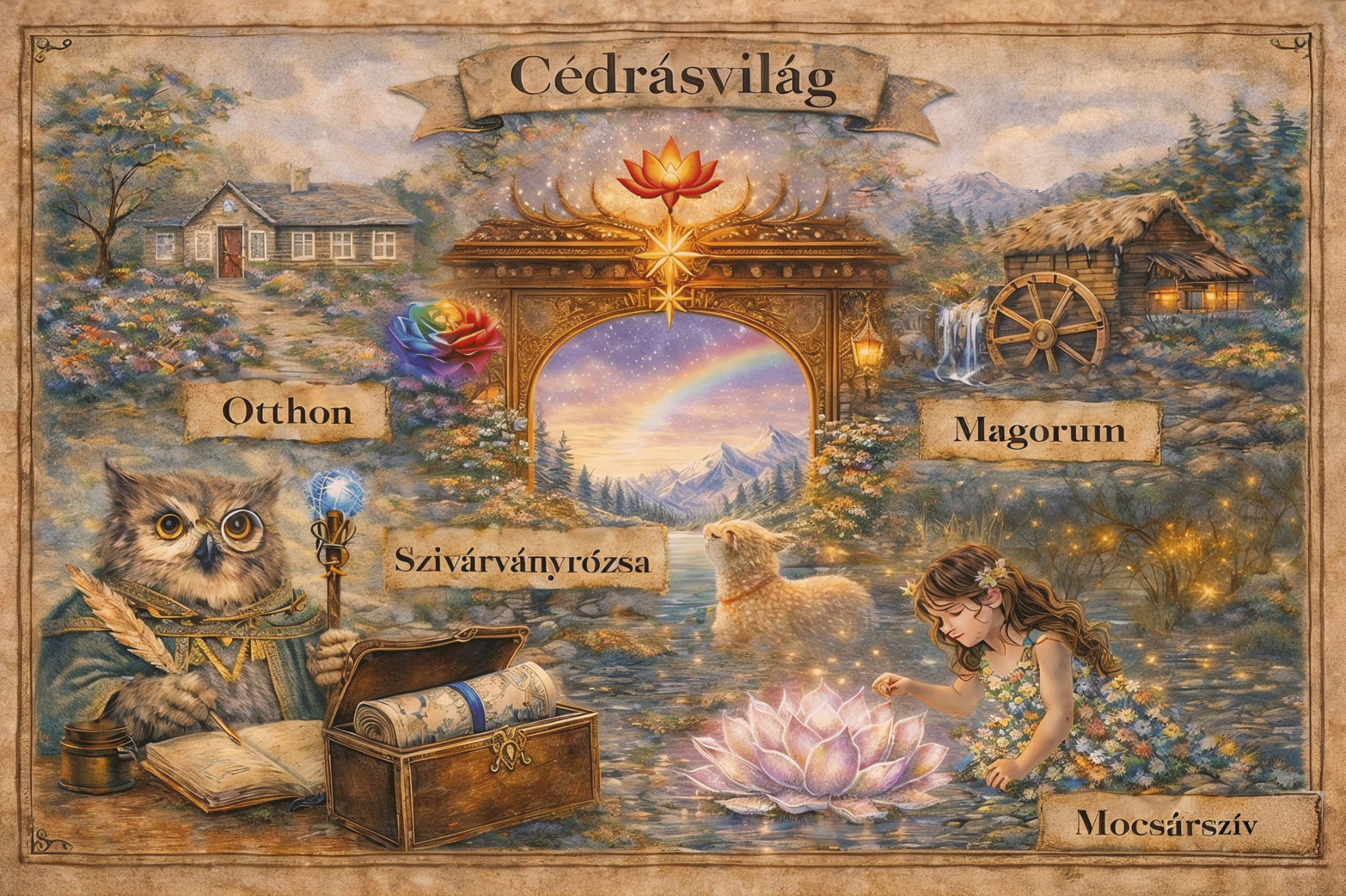 Cédrásvilág térképe